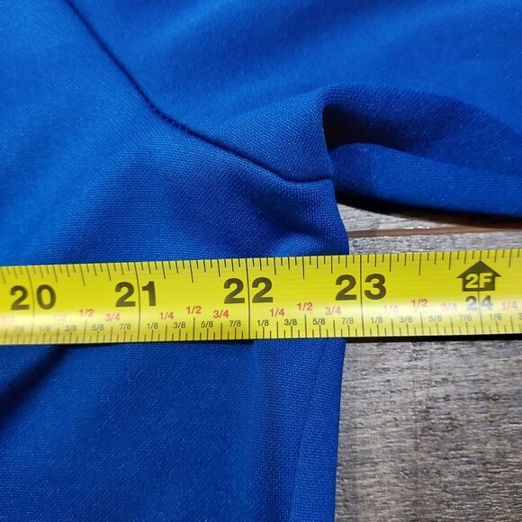 Nike Dri Fit Hoodie Men Large Swoosh Logo Work Shirt Blue Front Kangroo Pocket - Picture 5 of 12